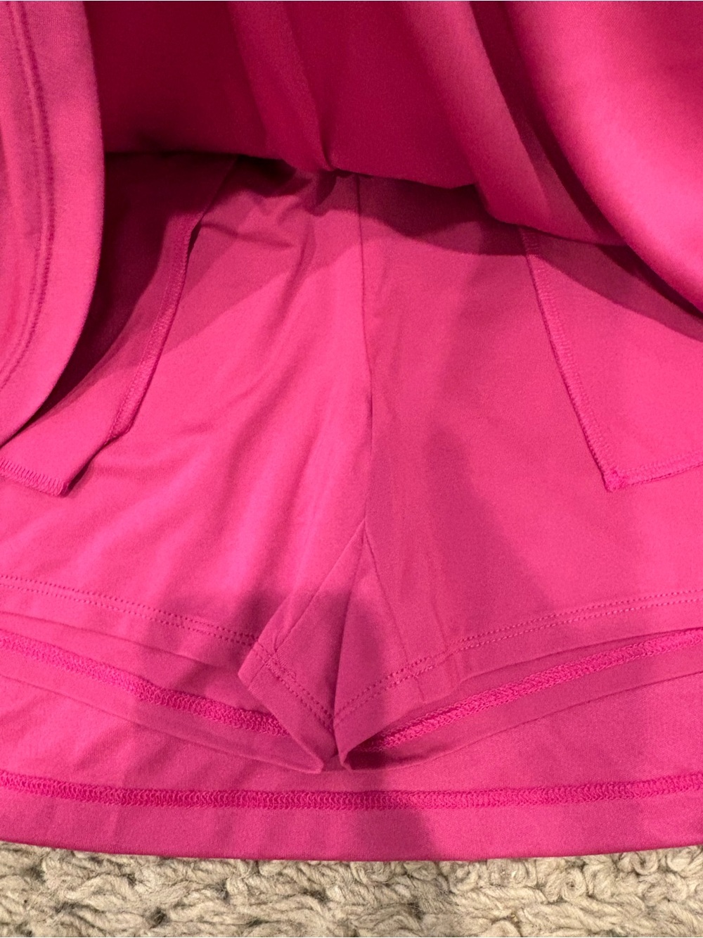 PGA Tour Hot Pink Athletic Skort with White Waistband - Picture 8 of 9